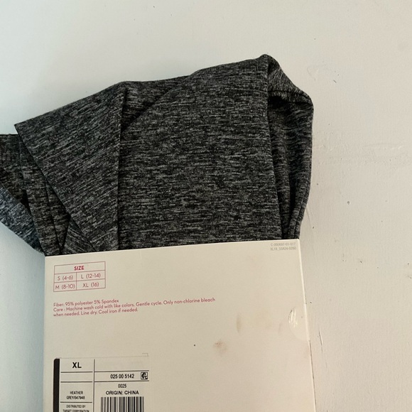 Xhilaration Heathered Black Leggings - Picture 2 of 2